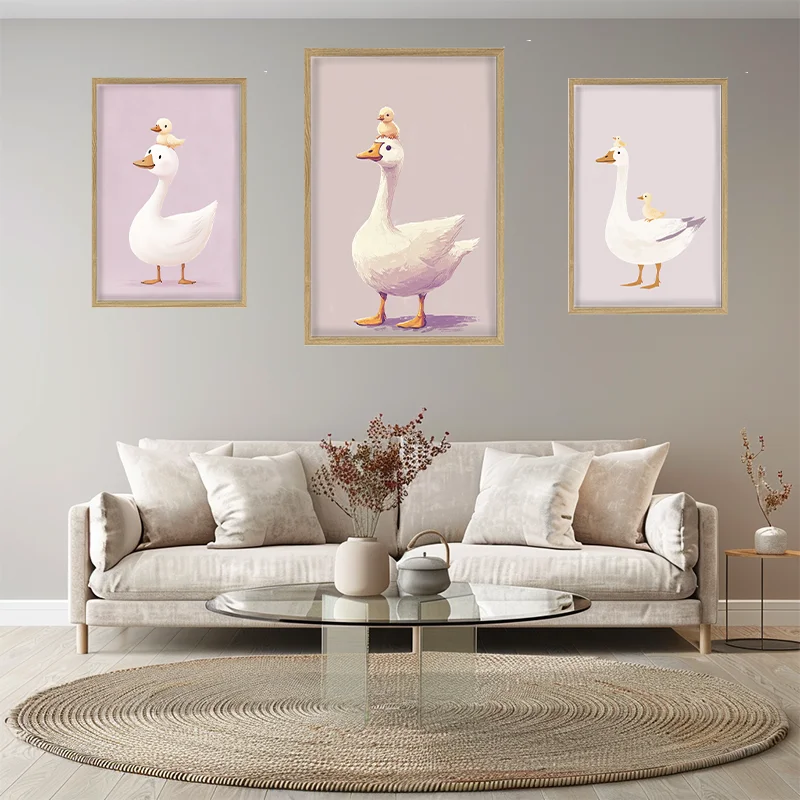 Adorable Cartoon Goose Wall Art Cute Mother Goose & Gosling Decor for Living Room Home Aesthetic Posters
Adorable Cartoon Goose Wall Art Cute Mother Goose & Gosling Decor for Living Room Home Aesthetic Posters