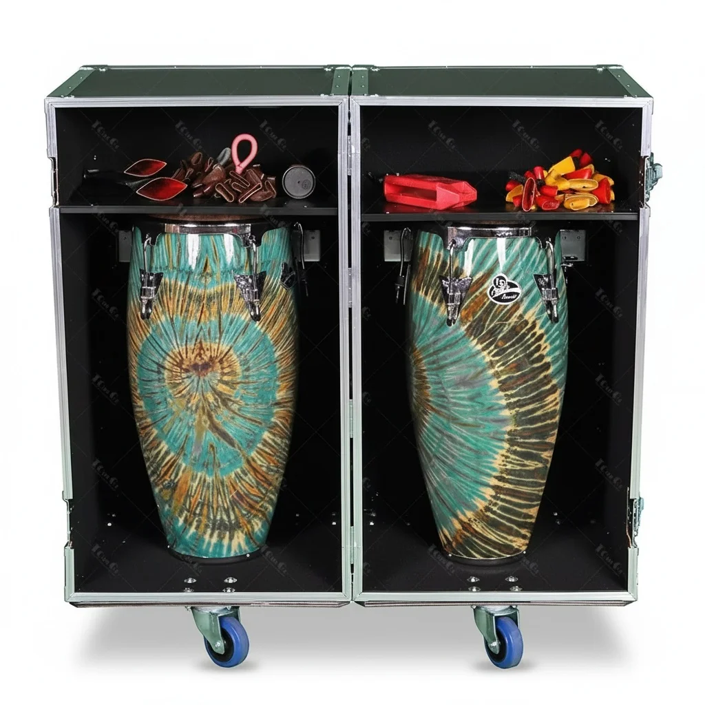 ATA Flight Case, Heavy Duty Plywood Drum Road Case with Adjustable Shelves, for Drums and Mixers, 21.5W x 41.5D x 43.25H inch
ATA Flight Case, Heavy Duty Plywood Drum Road Case with Adjustable Shelves, for Drums and Mixers, 21.5W x 41.5D x 43.25H inch