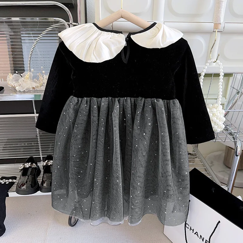 New Arrival Girls Dress2025Winter New Style Baby Girl Fleece Lined Mesh Princess Dress Fleece Lined Skirt 
New Arrival Girls Dress2025Winter New Style Baby Girl Fleece Lined Mesh Princess Dress Fleece Lined Skirt