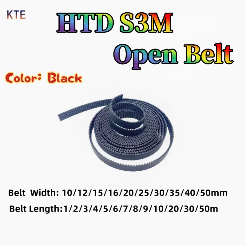 HTD S3M open belt PU belt HTD S3M synchronous belt width 10/ 12/ 15/16/ 20/ 25/ 30/ 35/ 40/50mm open belt PU belt steel core
HTD S3M open belt PU belt HTD S3M synchronous belt width 10/ 12/ 15/16/ 20/ 25/ 30/ 35/ 40/50mm open belt PU belt steel core