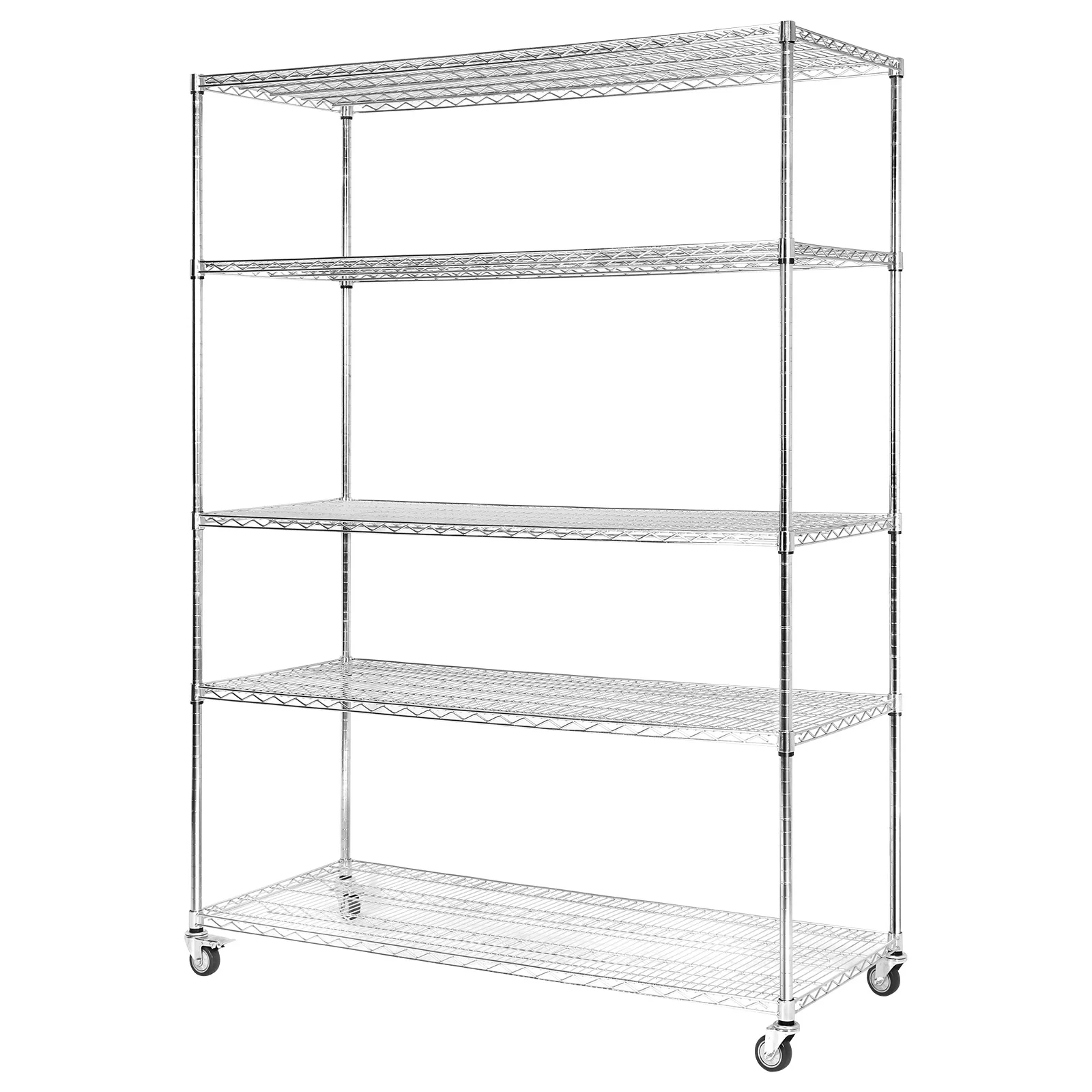 5 Tier 7500lbs Capacity Rolling Storage Shelf with Wheels & Shelf Liner Garage Shelving for Pantry Garage Commercial Industrials
5 Tier 7500lbs Capacity Rolling Storage Shelf with Wheels & Shelf Liner Garage Shelving for Pantry Garage Commercial Industrials