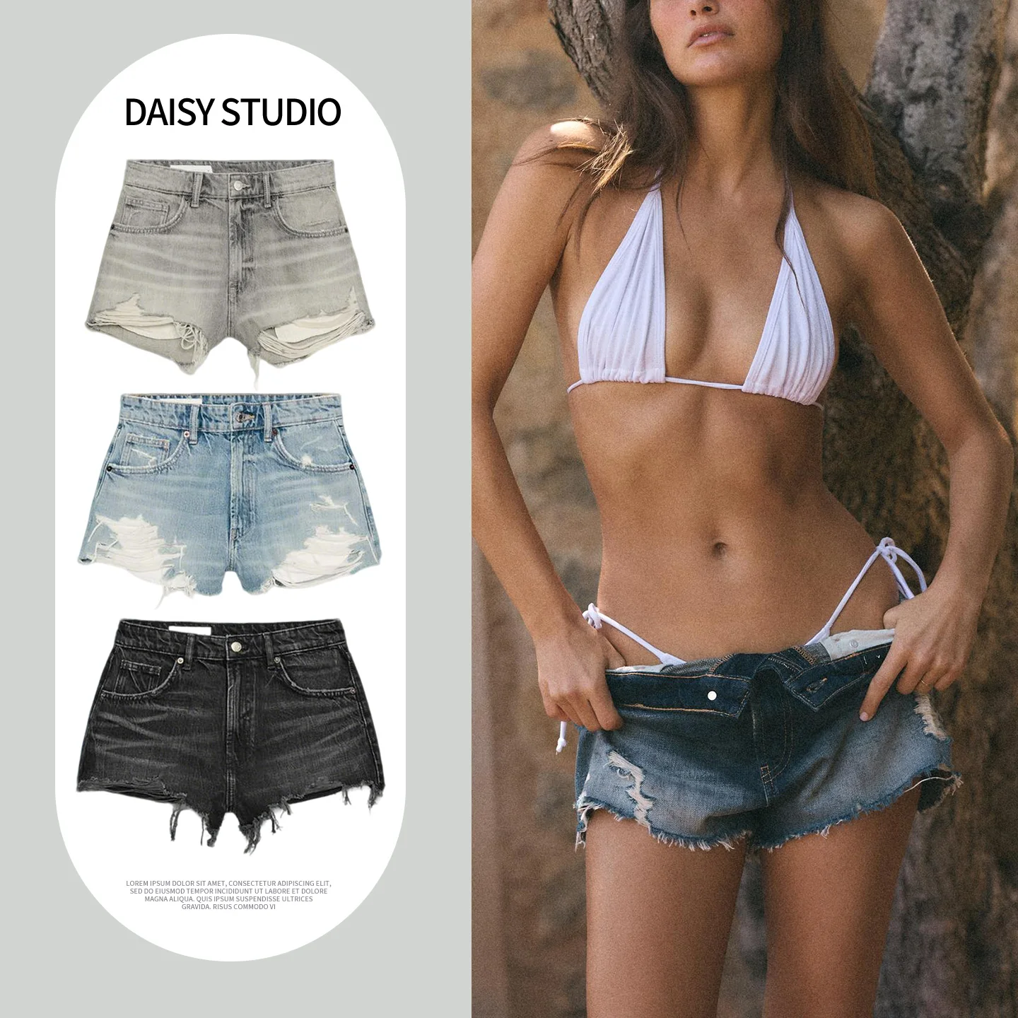 Spring Summer New Women's Classic Retro Fashion Hole Decoration High Waist Denim Shorts Multi-Color Slim Fit High Waist Shorts
Spring Summer New Women's Classic Retro Fashion Hole Decoration High Waist Denim Shorts Multi-Color Slim Fit High Waist Shorts