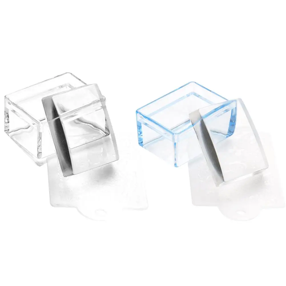 2 Pcs Nail Stamper Blue Transparent Square Tools for DIY Manicure Supplies Stencils Gel Stamping Home Salon Durable Plastic
2 Pcs Nail Stamper Blue Transparent Square Tools for DIY Manicure Supplies Stencils Gel Stamping Home Salon Durable Plastic