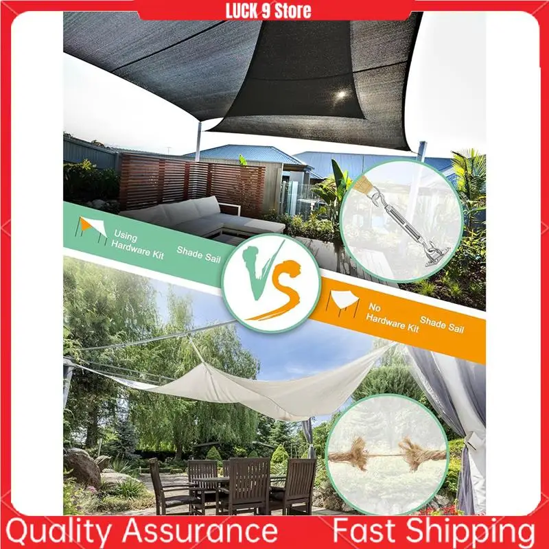 Shade Sail Hardware Kit: M6 Shade Sail Hardware Installation Kit For Courtyard Garden Swimming Pool (42 Pieces)-AB52
Shade Sail Hardware Kit: M6 Shade Sail Hardware Installation Kit For Courtyard Garden Swimming Pool (42 Pieces)-AB52