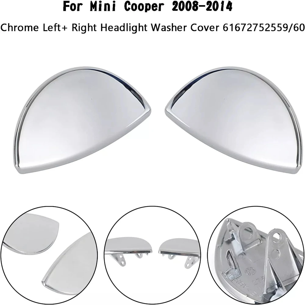 Car Headlight Washer Cover 2pcs Left Right 61672752559 61672752560 for MINI COOPER R55 R57 R56 R58 R59 Plastic
Car Headlight Washer Cover 2pcs Left Right 61672752559 61672752560 for MINI COOPER R55 R57 R56 R58 R59 Plastic