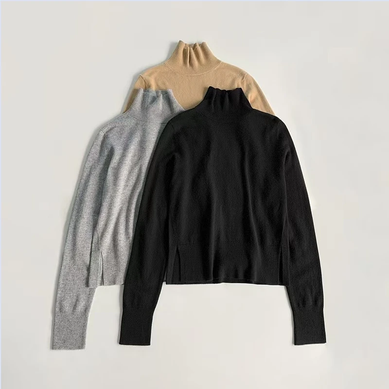 24 year autumn and winter wool cashmere with long sleeved high neck elastic thin knitted sweater
24 year autumn and winter wool cashmere with long sleeved high neck elastic thin knitted sweater