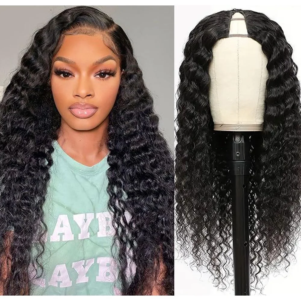 Deep Wave Human Hair V Part Wig for Women Brazilian Beginner Friendly Machine Made Deep Wave Wigs 180% Density Natural Color
Deep Wave Human Hair V Part Wig for Women Brazilian Beginner Friendly Machine Made Deep Wave Wigs 180% Density Natural Color