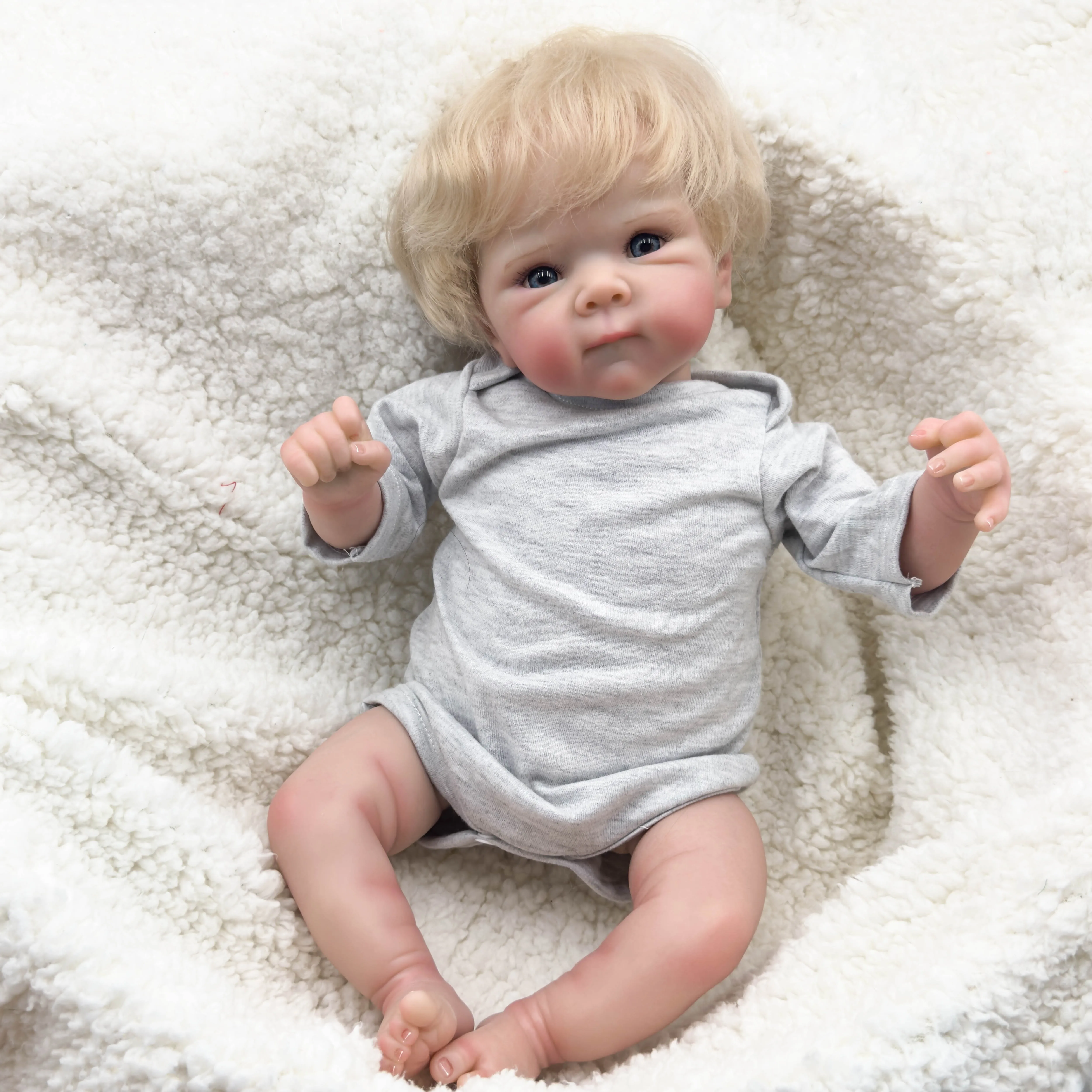 18inch Reborn Baby Doll Newborn Baby Doll Lifelike Real Soft Touch with Hand-root Hair High Quality Handmade Art Doll
18inch Reborn Baby Doll Newborn Baby Doll Lifelike Real Soft Touch with Hand-root Hair High Quality Handmade Art Doll