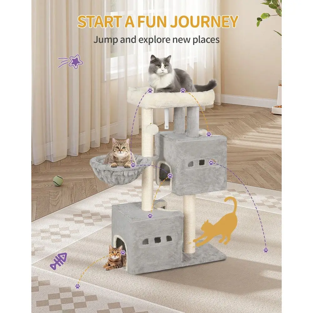 Cat Tree, 39.37 Tower, Sisal Scratching Post, Cats Tower For Indoor, MultiLevel Stable Cat Tree With Cats House, 2 Caves, Pompo
Cat Tree, 39.37 Tower, Sisal Scratching Post, Cats Tower For Indoor, MultiLevel Stable Cat Tree With Cats House, 2 Caves, Pompo