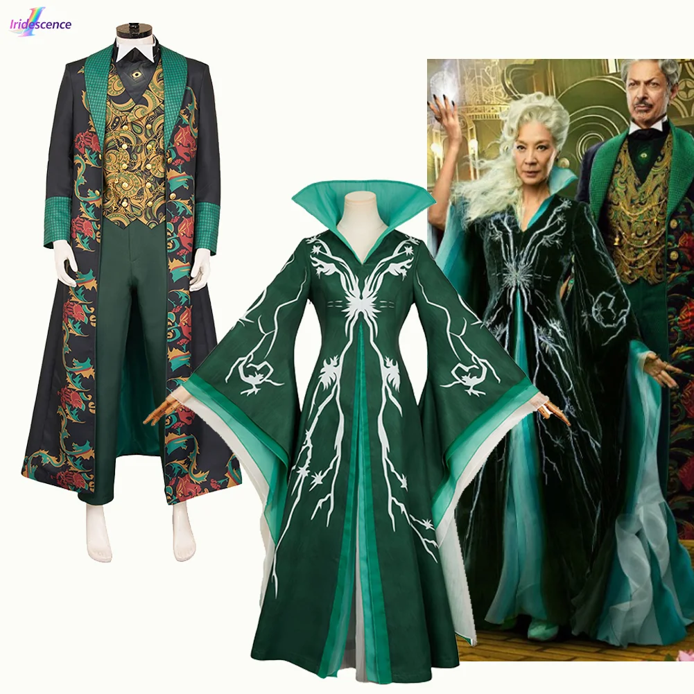 Wicked Movie Roleplay Madame Morrible Cosplay Wizard Costume Adult Women Men Halloween Carnival Party Disguise Outfit Retro Suit
Wicked Movie Roleplay Madame Morrible Cosplay Wizard Costume Adult Women Men Halloween Carnival Party Disguise Outfit Retro Suit
