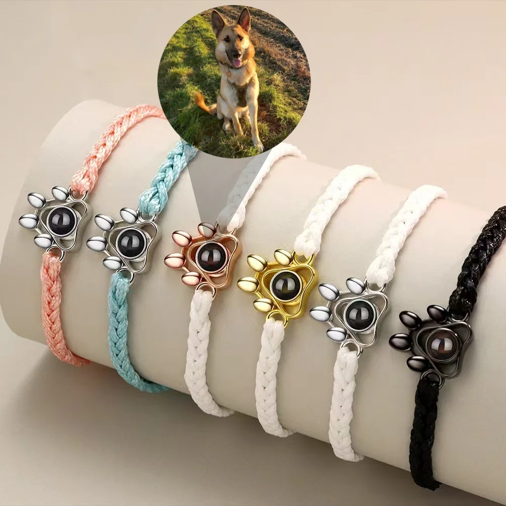 Personalized Custom Photo Projection Bracelet Animal Footprint Bracelet Custom Picture Fashion Trendy Animal Pendant Surprise Gift Souvenir
Personalized Custom Photo Projection Bracelet Animal Footprint Bracelet Custom Picture Fashion Trendy Animal Pendant Surprise Gift Souvenir