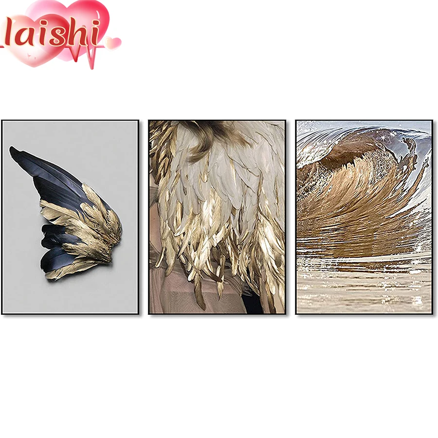 3pcs golden feather Diamant Painting DIY Diamond Painting Full Square Drill Embroidery Cross Stitch Gift Home Decor Gift Resin
3pcs golden feather Diamant Painting DIY Diamond Painting Full Square Drill Embroidery Cross Stitch Gift Home Decor Gift Resin