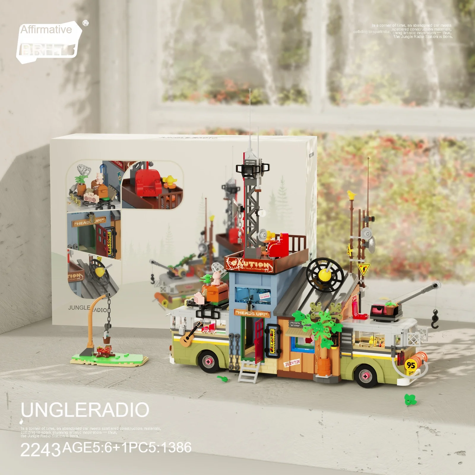 1pc Jungle Radio Station Block Set Model 2 in 1 Jungle Radio Camper Block Creative Street View Radio Truck Assembly Toy Model
1pc Jungle Radio Station Block Set Model 2 in 1 Jungle Radio Camper Block Creative Street View Radio Truck Assembly Toy Model
