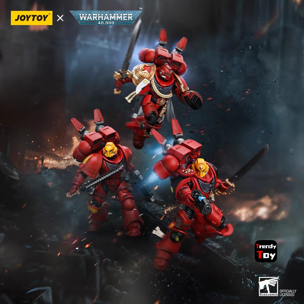 【JOYTOY】Warhammer 40K Blood Angels Captain with Jump Pack Sergeant with Plasma Pistol Intercessor 1 3PCS 1/18 Action Figure Toys
【JOYTOY】Warhammer 40K Blood Angels Captain with Jump Pack Sergeant with Plasma Pistol Intercessor 1 3PCS 1/18 Action Figure Toys