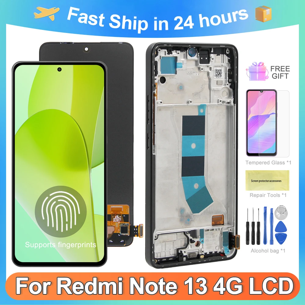 Для Xiaomi Redmi Note 13 4G для AMOLED 6,67 дюйма Redmi Note13 4G 23129RAA4G ЖК-дисплей, сменный преобразователь сенсорного экрана в сборе
Для Xiaomi Redmi Note 13 4G для AMOLED 6,67 дюйма Redmi Note13 4G 23129RAA4G ЖК-дисплей, сменный преобразователь сенсорного экрана в сборе