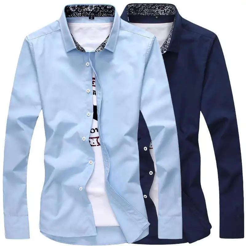 Spring Autumn Long Sve Men's irt Korean Sle Slim Fit Casual Pure Color Floral Print Student Collar Fitted Men's S...
Spring Autumn Long Sve Men's irt Korean Sle Slim Fit Casual Pure Color Floral Print Student Collar Fitted Men's S...