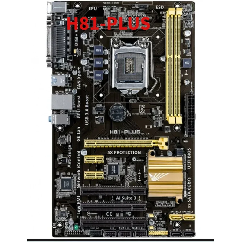 Материнская плата ASUS H81-PLUS LGA1150 ATX с поддержкой DDR3 и процессоров Intel 4-го поколения
Материнская плата ASUS H81-PLUS LGA1150 ATX с поддержкой DDR3 и процессоров Intel 4-го поколения
