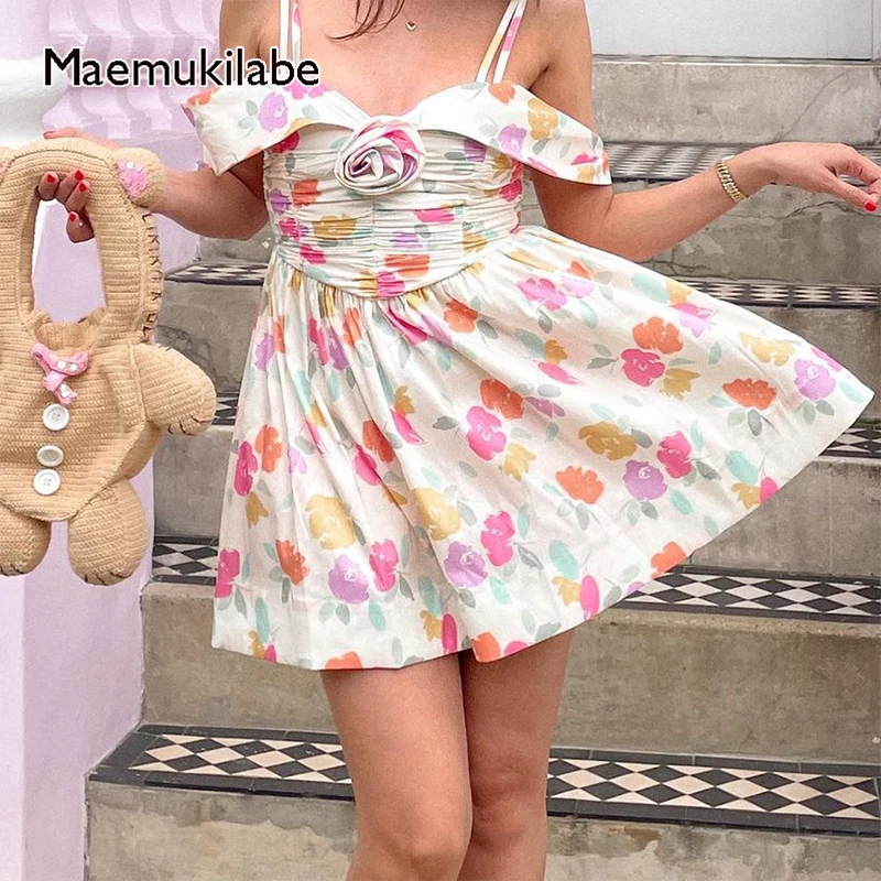 Винтажное Цветочное платье Maemukilabe с открытыми плечами, летнее ТРАПЕЦИЕВИДНОЕ мини-платье с рюшами, женское коктейльное пляжное милое уличное платье Y2K
Винтажное Цветочное платье Maemukilabe с открытыми плечами, летнее ТРАПЕЦИЕВИДНОЕ мини-платье с рюшами, женское коктейльное пляжное милое уличное платье Y2K