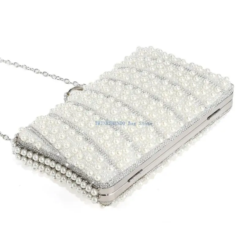 340D Fashion Evening Purse Faux Pearls Accent Dinner Bag with Removable Strap Wedding Reception Essential Prom Accessory
340D Fashion Evening Purse Faux Pearls Accent Dinner Bag with Removable Strap Wedding Reception Essential Prom Accessory