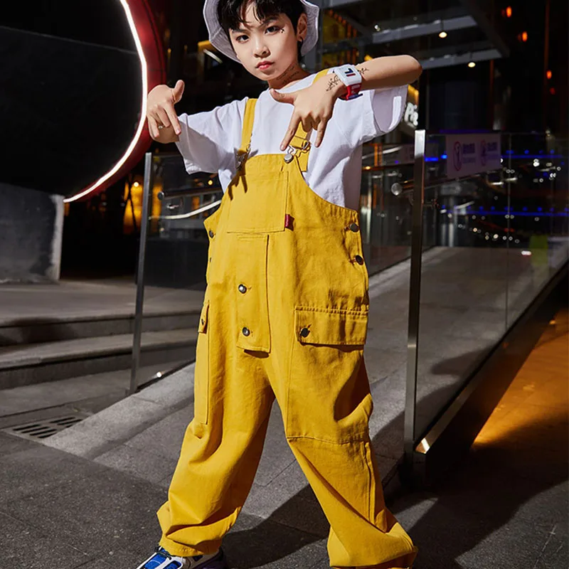 New Boys Jazz Street Dance Costumes Children Loose Overall Hip Hop Drum Performance Clothes Kpop Competition Stage Wear DQL8963
New Boys Jazz Street Dance Costumes Children Loose Overall Hip Hop Drum Performance Clothes Kpop Competition Stage Wear DQL8963
