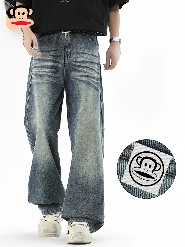 Paulfrank Американские джинсы в стиле ретро с большим ртом и обезьянкой, мужские прямые свободные широкие брюки длиной до пола, молодежная мода
Paulfrank Американские джинсы в стиле ретро с большим ртом и обезьянкой, мужские прямые свободные широкие брюки длиной до пола, молодежная мода