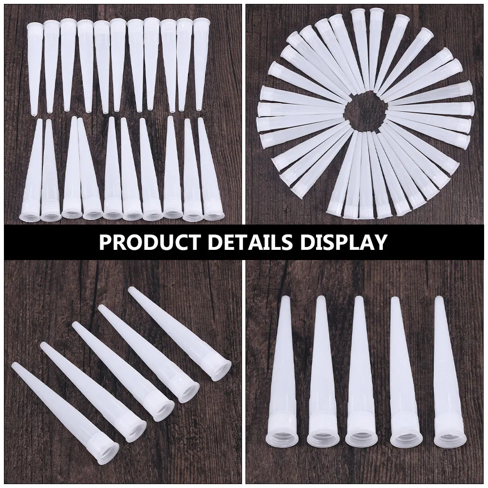 50pcs Caulk Nozzles Plastic Tube Silicone Sealant Glue Nozzles Caulk Caps Nozzle Kits For Door Window Floor Tiles Gaps Repair
50pcs Caulk Nozzles Plastic Tube Silicone Sealant Glue Nozzles Caulk Caps Nozzle Kits For Door Window Floor Tiles Gaps Repair