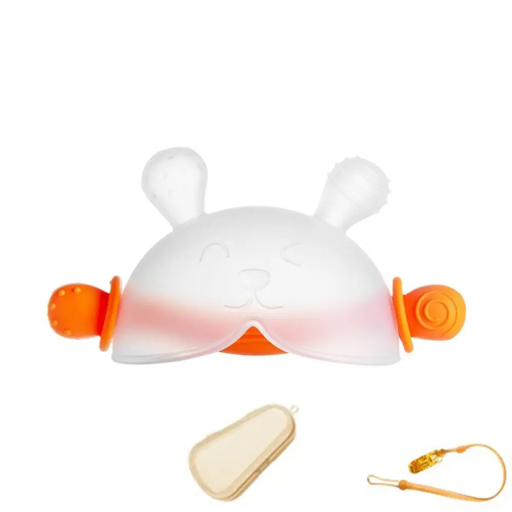 Comfortable Silicone Teether Gloves Washable Rrabbit Hand Teether Training Grip Portable Kids Teething Toys For Infant
Comfortable Silicone Teether Gloves Washable Rrabbit Hand Teether Training Grip Portable Kids Teething Toys For Infant