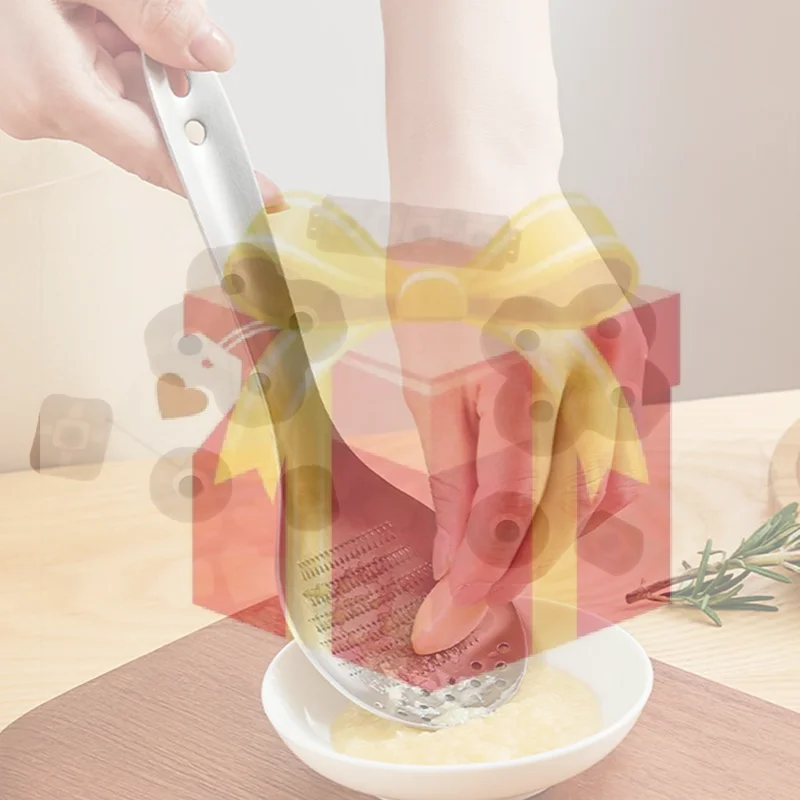 Ложка-терка для имбиря из нержавеющей стали, универсальная кухонная ложка для измельчения имбиря, чеснока, фруктов и овощей
Ложка-терка для имбиря из нержавеющей стали, универсальная кухонная ложка для измельчения имбиря, чеснока, фруктов и овощей