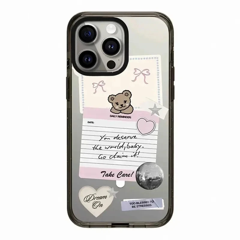 Cute Bear Acrylic MagSafe Black Border iPhone 11 12 13 15 14 Pro Max Protective Case, Fits iPhone 15 Pro Max
Cute Bear Acrylic MagSafe Black Border iPhone 11 12 13 15 14 Pro Max Protective Case, Fits iPhone 15 Pro Max