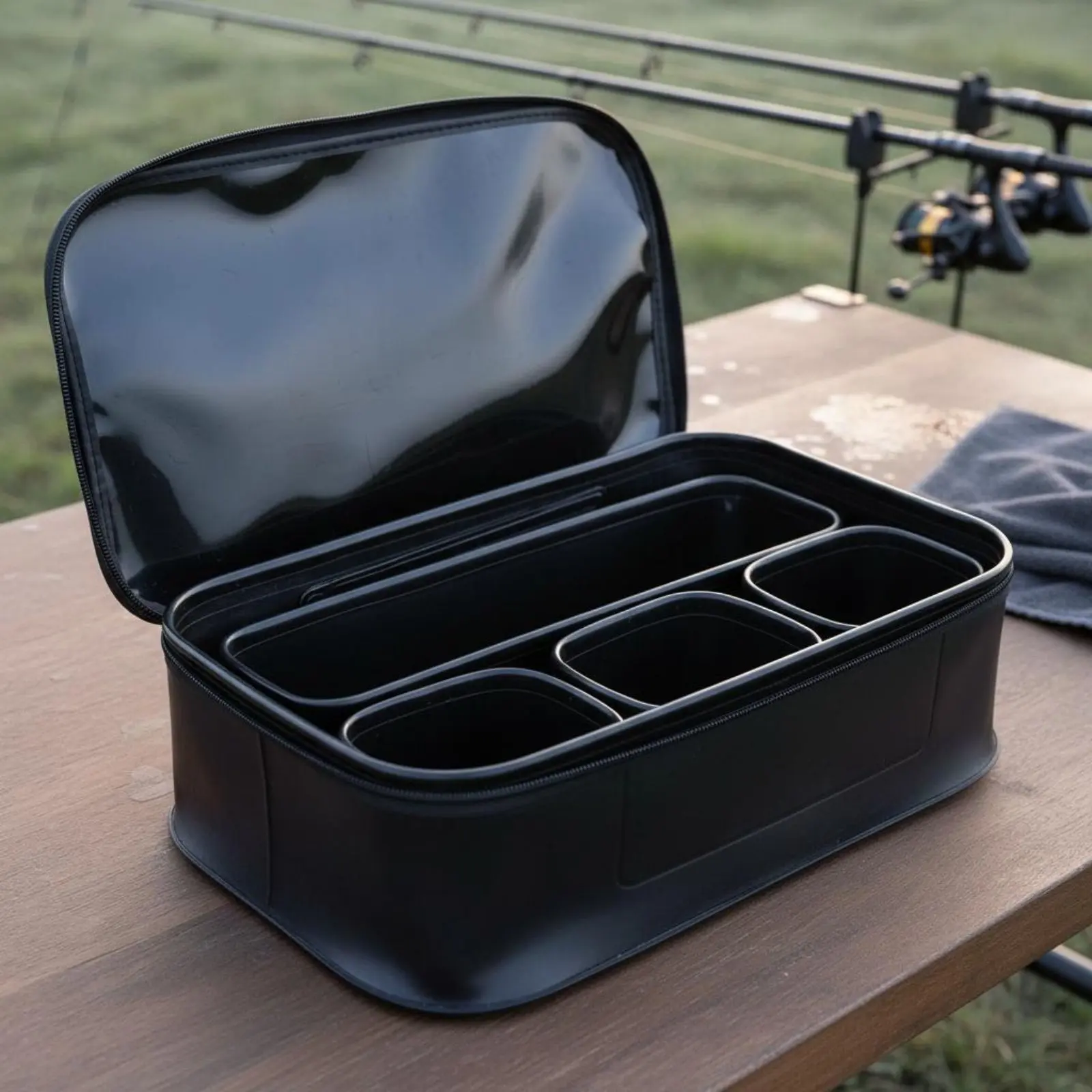 6 Pieces Carp Fishing Container Set Waterproof Foam Tackle Storage System for Anglers
6 Pieces Carp Fishing Container Set Waterproof Foam Tackle Storage System for Anglers