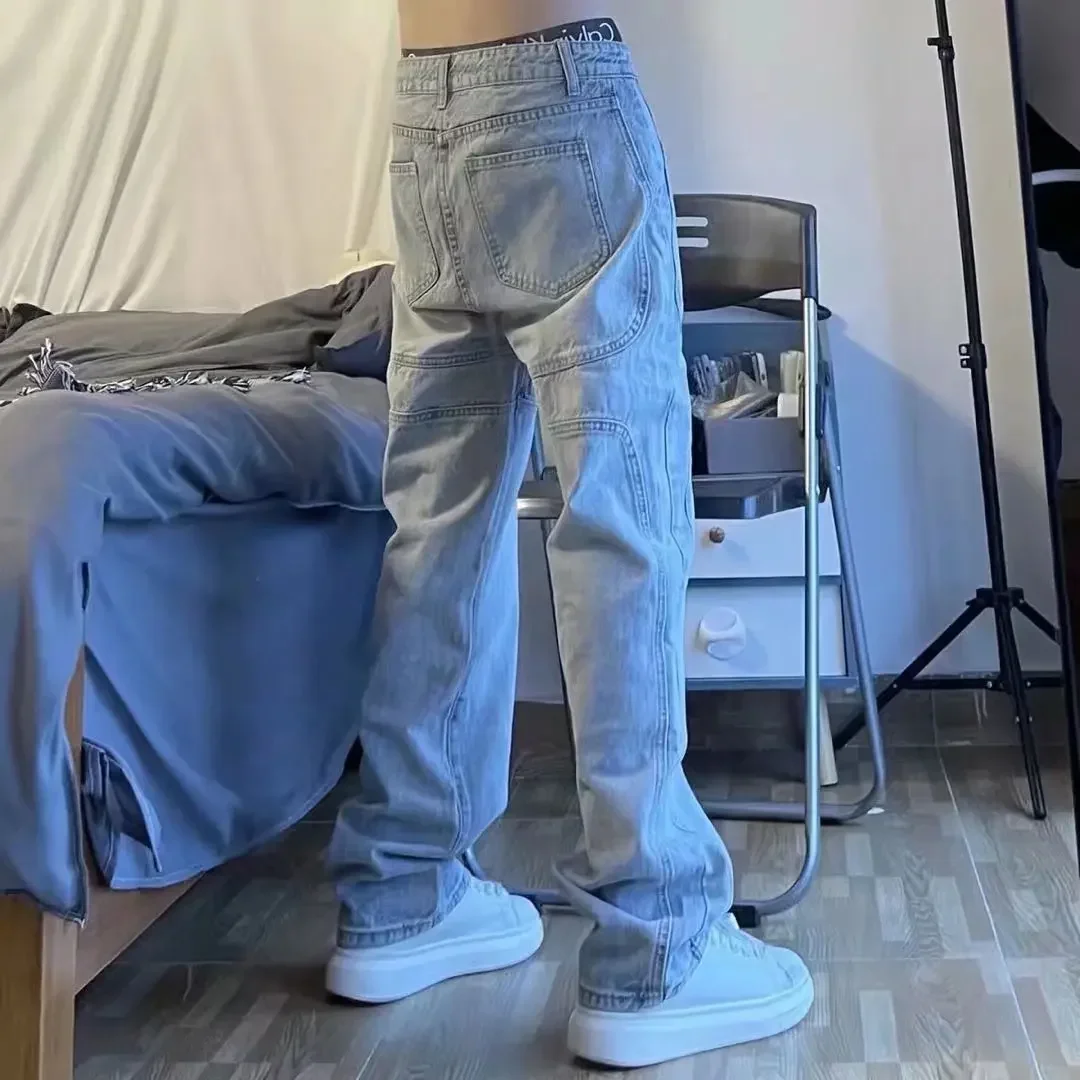 Korean High Street Loose Casual Pants Men's Embroidered Cross Flare New Jeans Denim Forwomen Men Same Paragraph Y2k Baggy Pants
Korean High Street Loose Casual Pants Men's Embroidered Cross Flare New Jeans Denim Forwomen Men Same Paragraph Y2k Baggy Pants