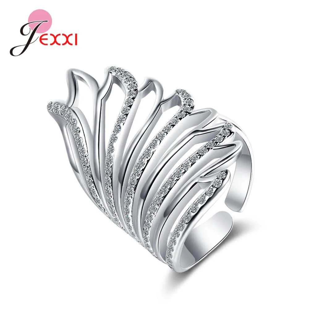 Sterling Silver 925 Original Adjustable Finger Rings For Women Girls Female Jewelry Accessories Bijoux New Arrivals
Sterling Silver 925 Original Adjustable Finger Rings For Women Girls Female Jewelry Accessories Bijoux New Arrivals