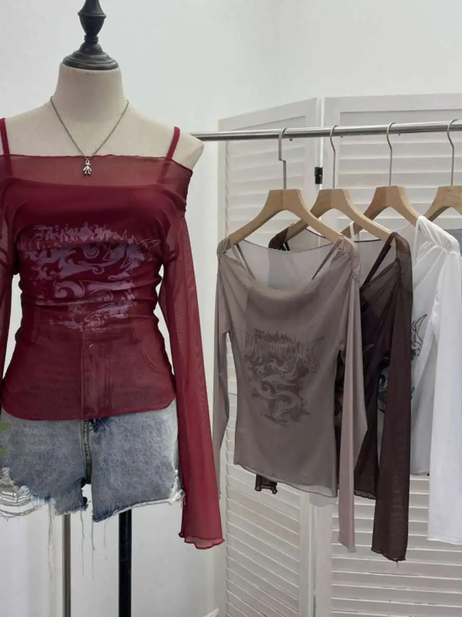 Sexy Long Sve Me oulder Baring Sun Protection Cover up Tank Top And Bot Two Piece Set for Women Summer Abstract Print
Sexy Long Sve Me oulder Baring Sun Protection Cover up Tank Top And Bot Two Piece Set for Women Summer Abstract Print