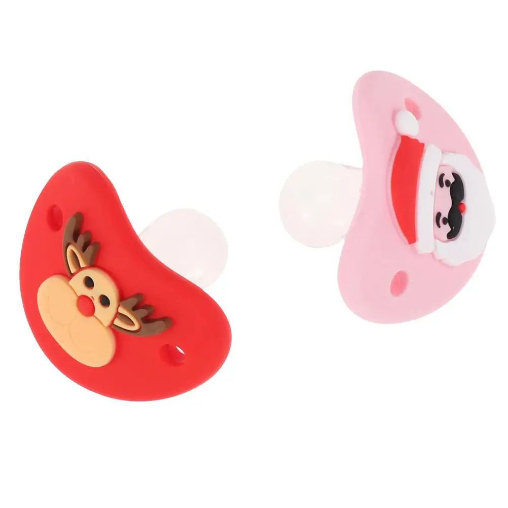 2 Pcs Pacifiers Christmas Gifts Adorable Silicone Soothers Food Grade Odorless Cartoon Red Baby Comforting Accessories
2 Pcs Pacifiers Christmas Gifts Adorable Silicone Soothers Food Grade Odorless Cartoon Red Baby Comforting Accessories