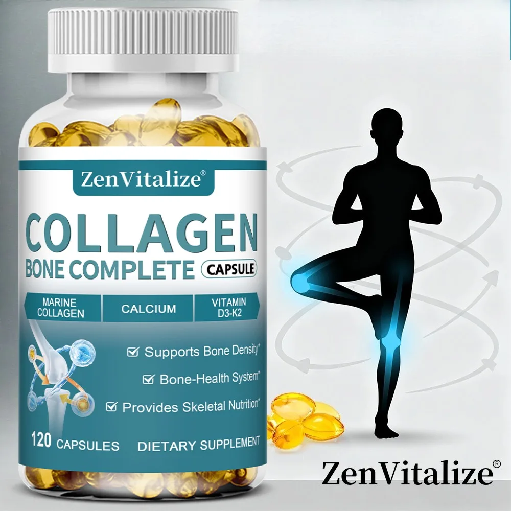 Collagen Bone Capsule with Calcium Support Bone Growth Collagen Production & Calcium Absorption
Collagen Bone Capsule with Calcium Support Bone Growth Collagen Production & Calcium Absorption