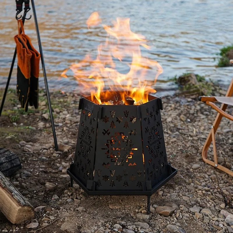 Foldable Wood-burning Stove Portable Split Type Dismountable Bonfire Stove Multifunctional Outdoor Camp Cooking Supplies
Foldable Wood-burning Stove Portable Split Type Dismountable Bonfire Stove Multifunctional Outdoor Camp Cooking Supplies