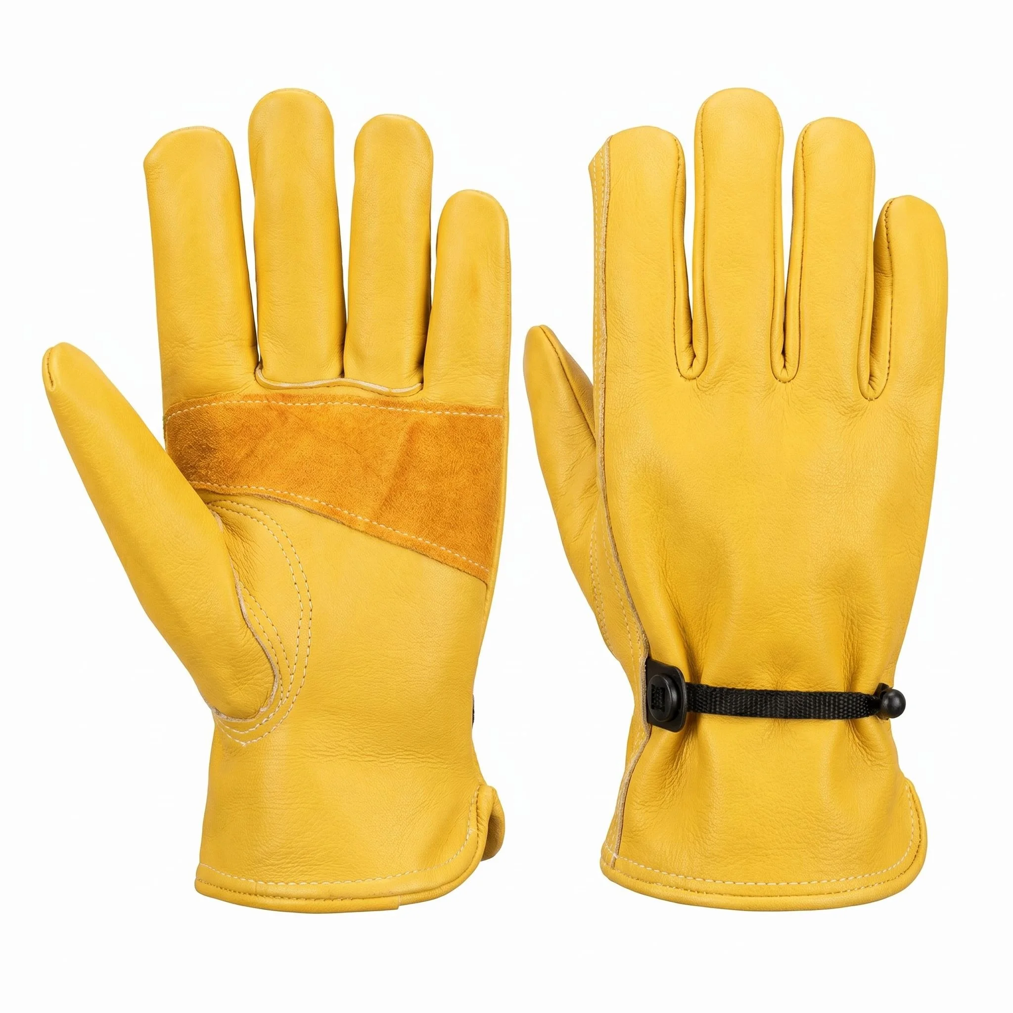 Top Grain Yellow Cowhide Work Gloves, Heavy Duty Wear Resistant Safety Gloves for Welding Construction Gardening Motorcycle
Top Grain Yellow Cowhide Work Gloves, Heavy Duty Wear Resistant Safety Gloves for Welding Construction Gardening Motorcycle