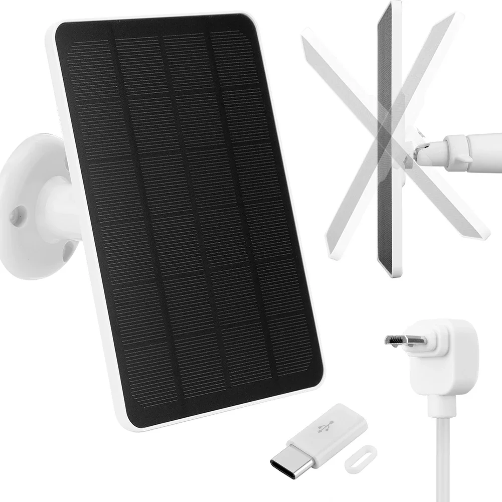 Зарядное устройство для камеры с солнечной панелью 4 Вт/6 Вт и кабелем Micro USB 9,8 фута, солнечная панель камеры для камеры Arlo Essential Spotlight/XL Spotlight Camera
Зарядное устройство для камеры с солнечной панелью 4 Вт/6 Вт и кабелем Micro USB 9,8 фута, солнечная панель камеры для камеры Arlo Essential Spotlight/XL Spotlight Camera