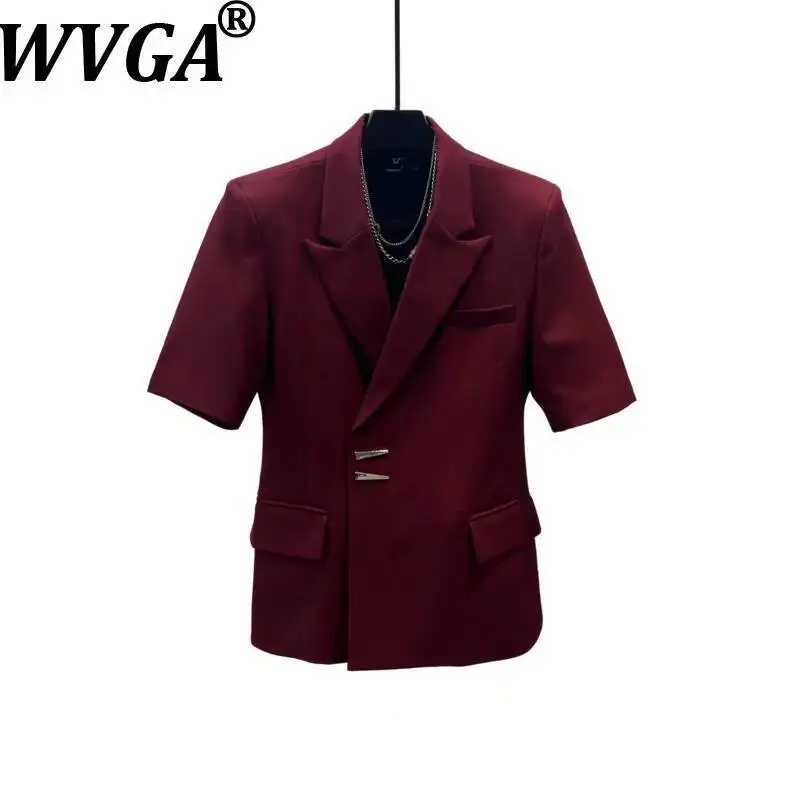WVGA New Spring Summer Luxury Style Short Sleeve Blazer For Men High-End Casual Loose Fit Shoulder Pads Trendy Jacket Ins W23241
WVGA New Spring Summer Luxury Style Short Sleeve Blazer For Men High-End Casual Loose Fit Shoulder Pads Trendy Jacket Ins W23241
