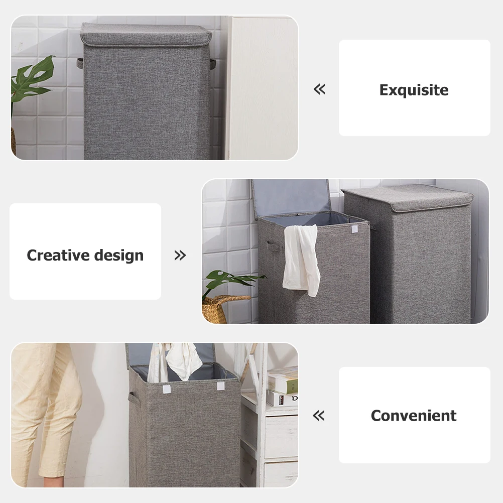 Cotton Storage Box Limited Space Laundry Hamper Small Basket Washable Large Fabric Multifunction 
Cotton Storage Box Limited Space Laundry Hamper Small Basket Washable Large Fabric Multifunction