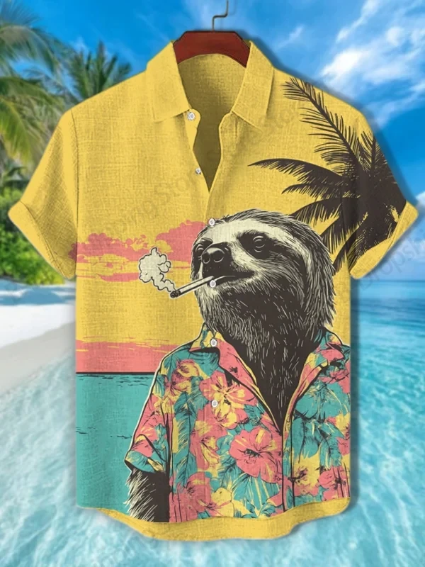 Summer Mens Hawaiian Shirt Animal Otter Vocation 3D Print Shirts Men/Women Fashion Short Sleeve Beach Shirt Lapel Blouse Holiday 
Summer Mens Hawaiian Shirt Animal Otter Vocation 3D Print Shirts Men/Women Fashion Short Sleeve Beach Shirt Lapel Blouse Holiday