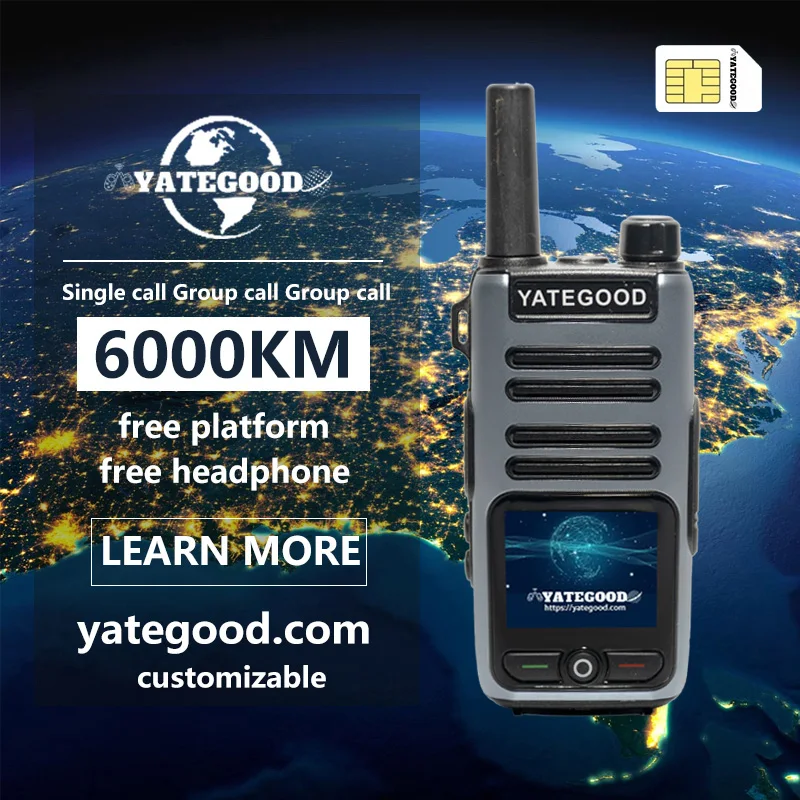 YATEGOOD G630 GPS 5000 км рация Zello дальнего действия global ptt 4G poc radio100 км
YATEGOOD G630 GPS 5000 км рация Zello дальнего действия global ptt 4G poc radio100 км