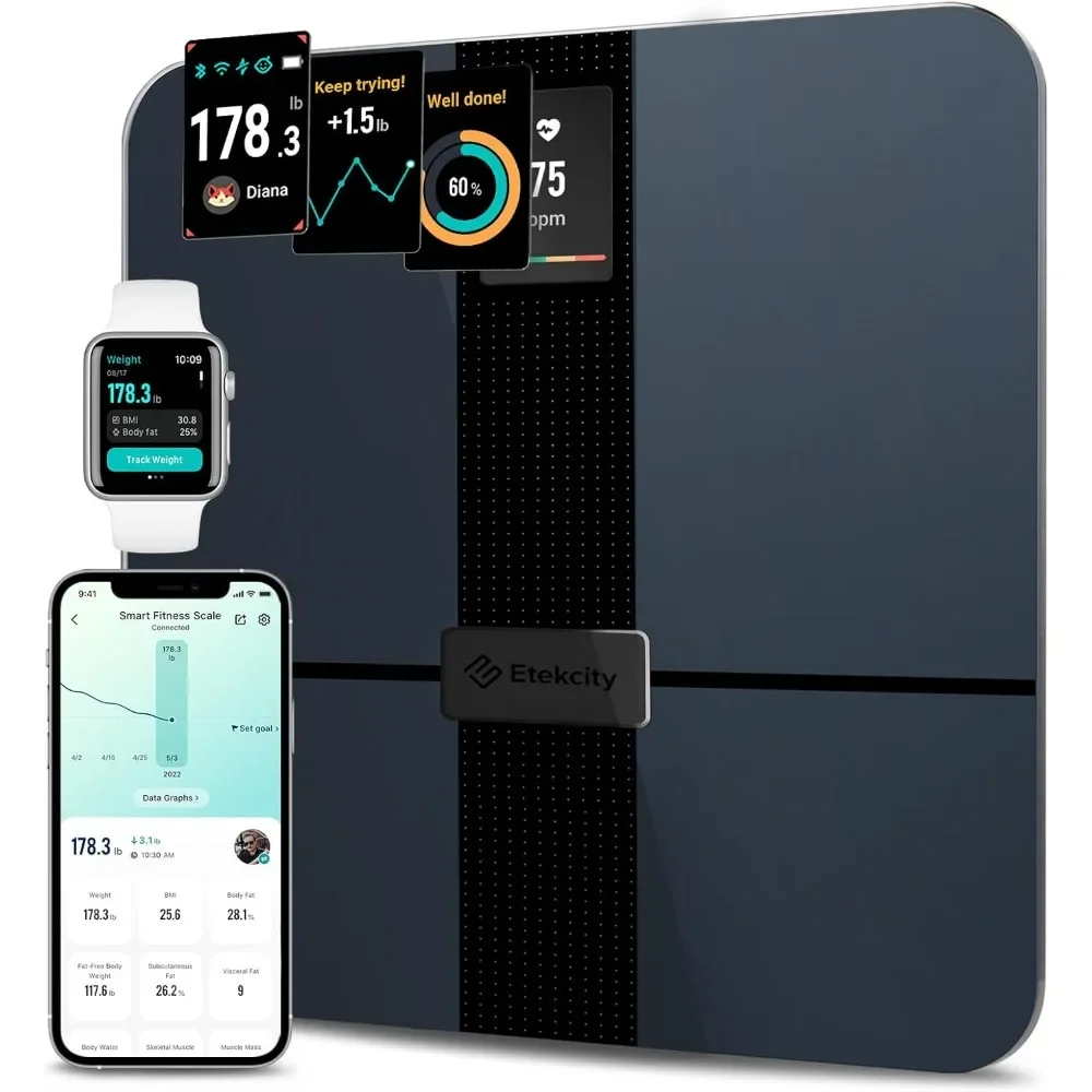 Smart Scale for Body Weight Fat, FSA HSA Eligible, Digital Bathroom Weighing Machine for Accurate BMI Muscle Mass Compo
Smart Scale for Body Weight Fat, FSA HSA Eligible, Digital Bathroom Weighing Machine for Accurate BMI Muscle Mass Compo