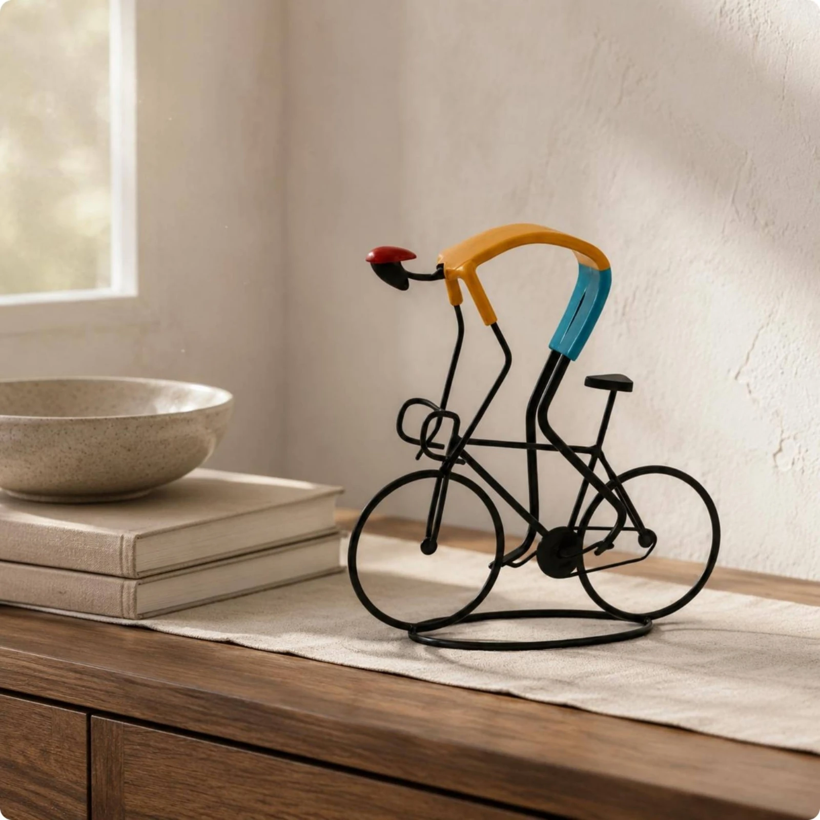 Cycle Statue Nordic Aesthetic Abstract Bike Sculpture Bike Statue Minimalist Design Ornament Gift Idea for Study
Cycle Statue Nordic Aesthetic Abstract Bike Sculpture Bike Statue Minimalist Design Ornament Gift Idea for Study