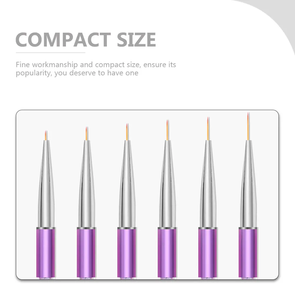 6Pcs Nail Art Brushes Metal Ball Ends Two Headed Nail Design Liner Pens for Gel Painting Lines Flowers Swirls Patterns Salon
6Pcs Nail Art Brushes Metal Ball Ends Two Headed Nail Design Liner Pens for Gel Painting Lines Flowers Swirls Patterns Salon