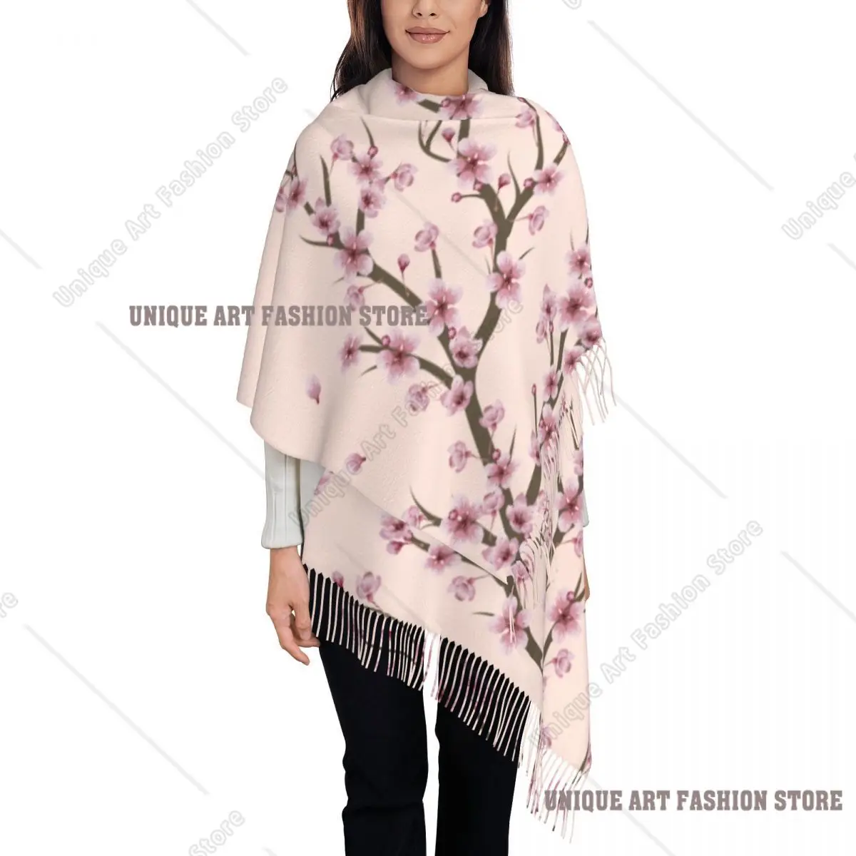 Женские длинные цветущие шарфы с веткой сакуры, женские зимне-осенние толстые теплые шаль с кисточками, японский шарф с цветком вишни
Женские длинные цветущие шарфы с веткой сакуры, женские зимне-осенние толстые теплые шаль с кисточками, японский шарф с цветком вишни