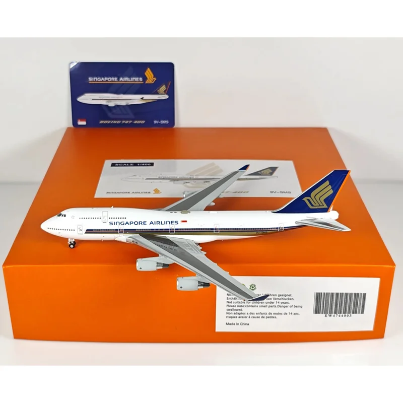 JC Wings Diecast 1/400 Scale Singapore Airlines B747-400 9V-SMS Alloy Aircraft Model Collection Decorative Ornament
JC Wings Diecast 1/400 Scale Singapore Airlines B747-400 9V-SMS Alloy Aircraft Model Collection Decorative Ornament
