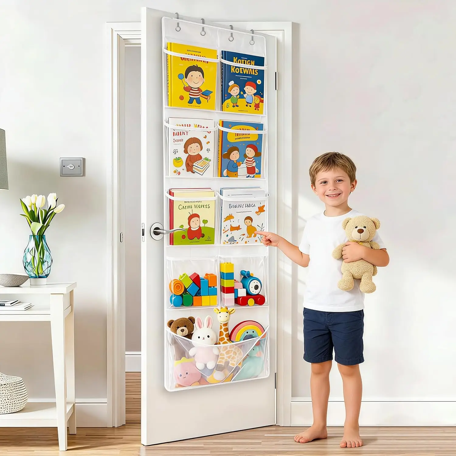 Over The Door Organizer with 9 Large Pockets Capacity Door Hanging Organizer for Bedroom, Bathroom, Pantry, Nursery Stor
Over The Door Organizer with 9 Large Pockets Capacity Door Hanging Organizer for Bedroom, Bathroom, Pantry, Nursery Stor