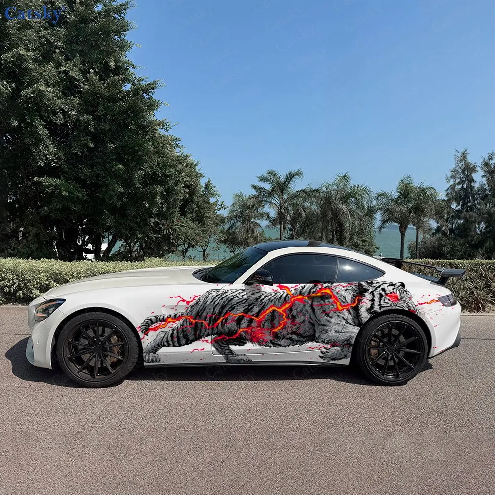 2pcs Flame Red-Eyed White Tiger Car Side Wraps, Self-Adhesive PVC Waterproof & Scratch-Resistant Stickers, Car Accessory Gift
2pcs Flame Red-Eyed White Tiger Car Side Wraps, Self-Adhesive PVC Waterproof & Scratch-Resistant Stickers, Car Accessory Gift