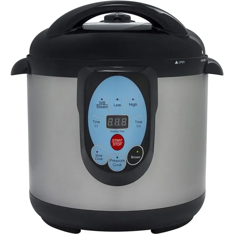 HAOYUNMA Smart Electric Pressure Cooker and Canner, 9.5 Quart, Stainless Steel
HAOYUNMA Smart Electric Pressure Cooker and Canner, 9.5 Quart, Stainless Steel